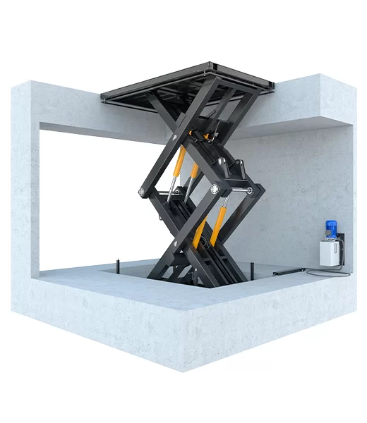 Ножничный строительный подъемник 2000 кг, 12 м Фото в Уфе